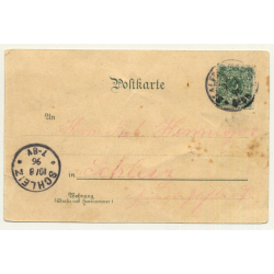 Gruss Vom Schützenfest - Rifle Festival / Burger Bräu (Vintage Postcard Litho 1898)