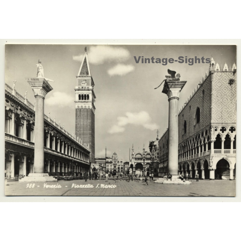 Venice / Italy: Piazzaretta San Marco / St. Marcs Square (Vintage RPPC)