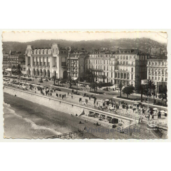 Nice / France: Promenade Des Anglais & Palais Méditerranée (Vintage RPPC ~1950s)