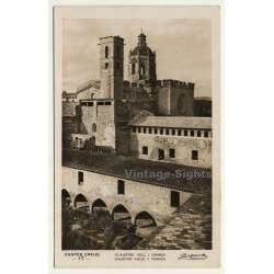 Santes Creus / Tarragona: Caustro Viejo Y Torres (Vintage RPPC)