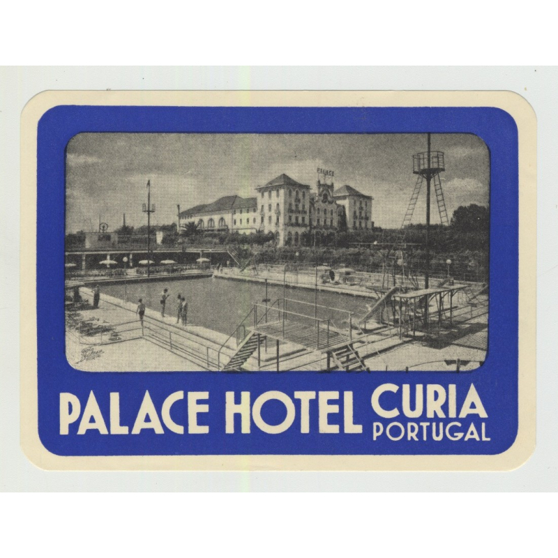 Palace Hotel - Curia / Portugal (Vintage Luggage Label)