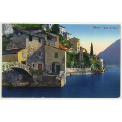 Italy: Nesso - Lago Di Como (Vintage Postcard Brunner & Co)