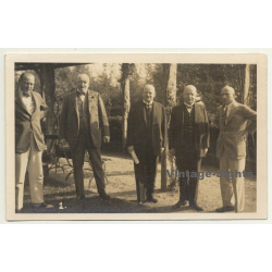 Pact Of Locarno: Hans Luther - Gustav Stresemann (Vintage RPPC 1925)