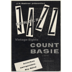 J.H. Mattner Präsentiert Count Basie (Vintage 6 Page Concert Leaflet ~1950s/1960s)