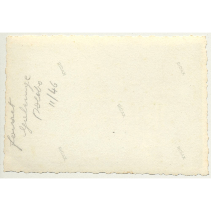 Gabenge - Bolobo / Congo: Big Dredge At Work *10 / Water Pipe (Vintage Photo B/W 1946)