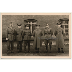 Belgium: Group Of Uniformed Soldiers In Barrack Yard (Vintage...