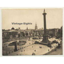 London / UK: National Gallery - Trafalgar Square (Vintage Photo Sepia ~1920s)