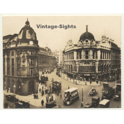London / UK: Aldwych - Lancaster Place - Strand (Vintage Photo Sepia ~1920s)