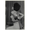 Semi Nude Shorthaired Woman *5 / Chain Bondage - BDSM (Vintage Photo GDR 1960s)