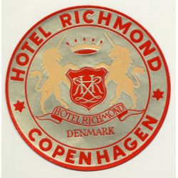 Copenhagen / Denmark: Hotel Richmond (Vintage Luggage Label)