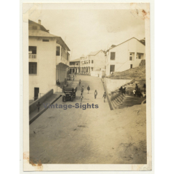 Matadi - Congo-Belge: Rue Principale / People - Oldtimer (Vintage Photo 1930)