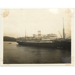 Matadi - Congo-Belge: Large Steamship On River Congo (Vintage Photo 1930)