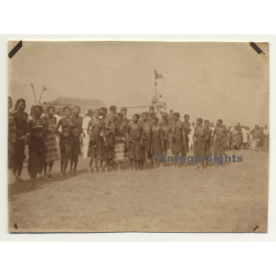 Congo-Belge: Large Group Of Native Females At Tribal Gathering (Vintage Photo ~1920s/1930s)