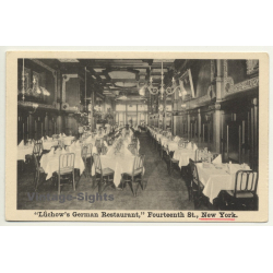 USA: Lüchow's German Restaurant, 14th Street, New York (Vintage Postcard)