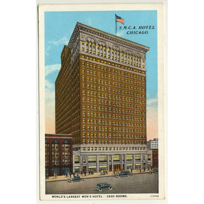 Chicago / USA: Y.M.C.A. Hotel - World's Largest Hotel (Vintage Postcard 1930) Chicago / USA: Y.M.C.A. Hotel - World's Largest Hotel (Vintage Postcard 1930)