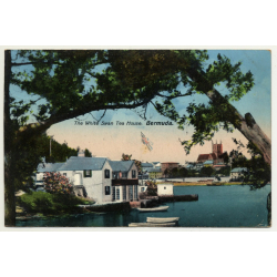 Bermuda / British Overseas Territory: White Swan Tea House (Vintage Postcard 1914)