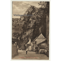 Cheddar / UK: Entrance To Pass / Oldtimer (Vintage Postcard ~1910s/1920s)