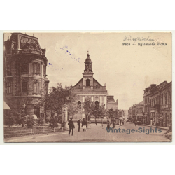 Pécs / Hungary: Irgalmasok Utcája / Street Of Mercy (Vintage...