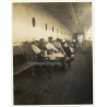 Trip To Congo-Belge: On The Deck Of The S.S. Anversville *2 (Vintage Photo 1930)