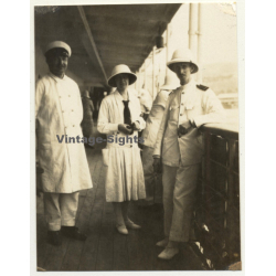 Trip To Congo-Belge: Le Service Medical Du S.S. Anversville (Vintage Photo 1930)
