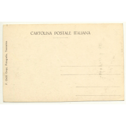 Italy: Carro Siciliano / Donkey - Mule (Vintage RPPC ~1910s/1920s)