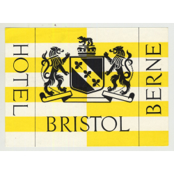 Hotel Bristol - Berne / Switzerland (Vintage Luggage Label)