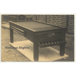 Belgian Bar Billard Table / Billiard (Vintage RPPC ~1920s/1930s)