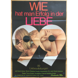 99 Stellungen / Love Variations - David Hamilton (1970 Vintage German Movie Poster A1)