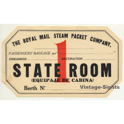 Royal Mail Steam Packet Company (Vintage Shipping Company Luggage Label)