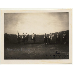 Tanger / Morocco: Polo Team Country Club Diplomatique De Tangier (Vintage Photo 1930)