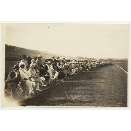 Tanger / Morocco: Polo - Spectators - Country Club Diplomatique De Tangier *2 (Vintage Photo 1930)