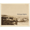 Morocco: View Over Tanger Taken From Hotel Villa De France *1 (Vintage Photo Sepia 1930)