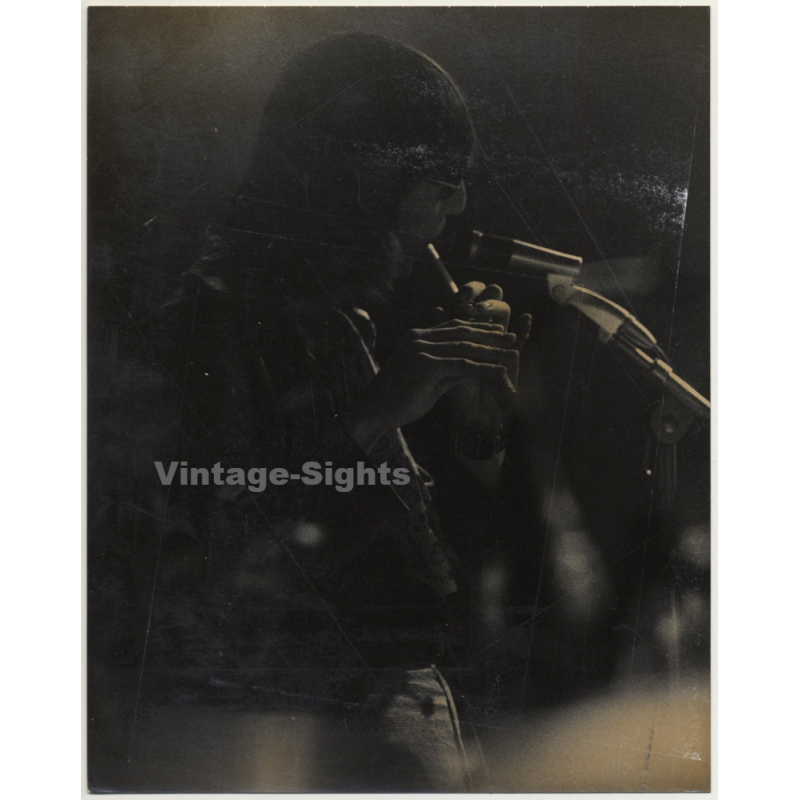 Chris Hinze In Concert - Jazz Flute Player (Vintage Promo Photo 1970s)
