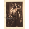 Elegant Woman In Wool Coat / Marlene Dietrich - Cigarette (Vintage Photo 1980s Wolfgang Klein ~DIN A3)
