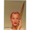 Female Face Study / Make-Up - Nail Polish (Vintage Photo 1980s WOLFGANG KLEIN ~DIN A3)