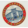 Hotel Garantia - Vila Nova De Famalicao / Portugal (Vintage Luggage Label)
