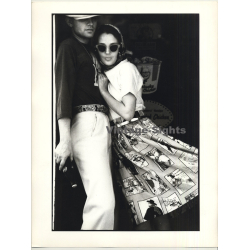 Coca-Cola Shoot / Elegant Couple - Sunglasses (Vintage Photo 1980s WOLFGANG KLEIN ~DIN A3)