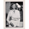 Elegant Female Model In White Blouse *1 / Scarf (Vintage Photo 1980s WOLFGANG KLEIN ~DIN A3)