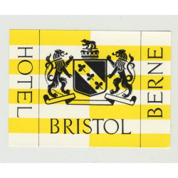 Hotel Bristol - Berne / Switzerland (Vintage Luggage Label - Small)