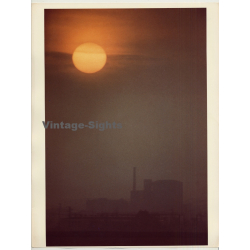 Sun Over Factory / Industrial Impressions - Smog (Vintage Photo 1980s WOLFGANG KLEIN ~DIN A3)
