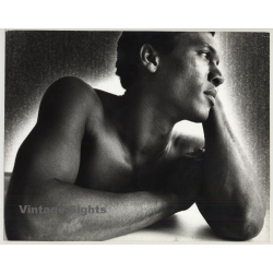 Upper Half Of Nude Dark Skinned Man / Gay Int (Vintage Photo...