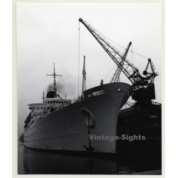 Le Havre: Passenger Ship Flandre / Compagnie Générale Transatlantique (Vintage Photo B/W 1963)