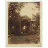 Congo-Belge: Kolonialherr On Porch Of His House (Vintage Photo ~1910s/1920s)