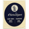 Cape Town / South Africa: Claridges Hotel (Vintage Luggage Label)