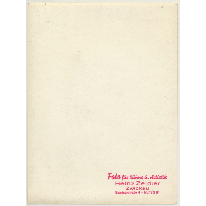 Musical Clown Tino Zacchini / Circus (Vintage Photo Heinz Zeidler GDR ~1960s)