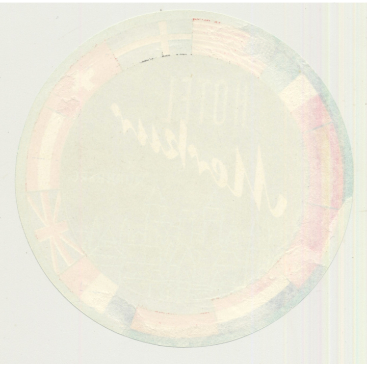 Nürnberg / Germany: Hotel Merkur (Vintage Luggage Label)