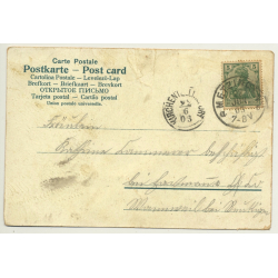 Gut Heil! Fencing - Pommel Horse - Beer Mug (Vintage Postcard Litho 1903)