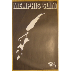 Memphis Slim - Vintage Jazz Poster For Barclay Records 1970s