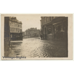 Liège - Belgium: Flood - Inonder - Hochwasser (Vintage RPPC ~1920s)