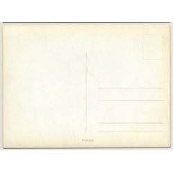 Nude Japanese Pin-Up On Pop Art Carpet (Vintage 3D Stereo Effect Postcard)